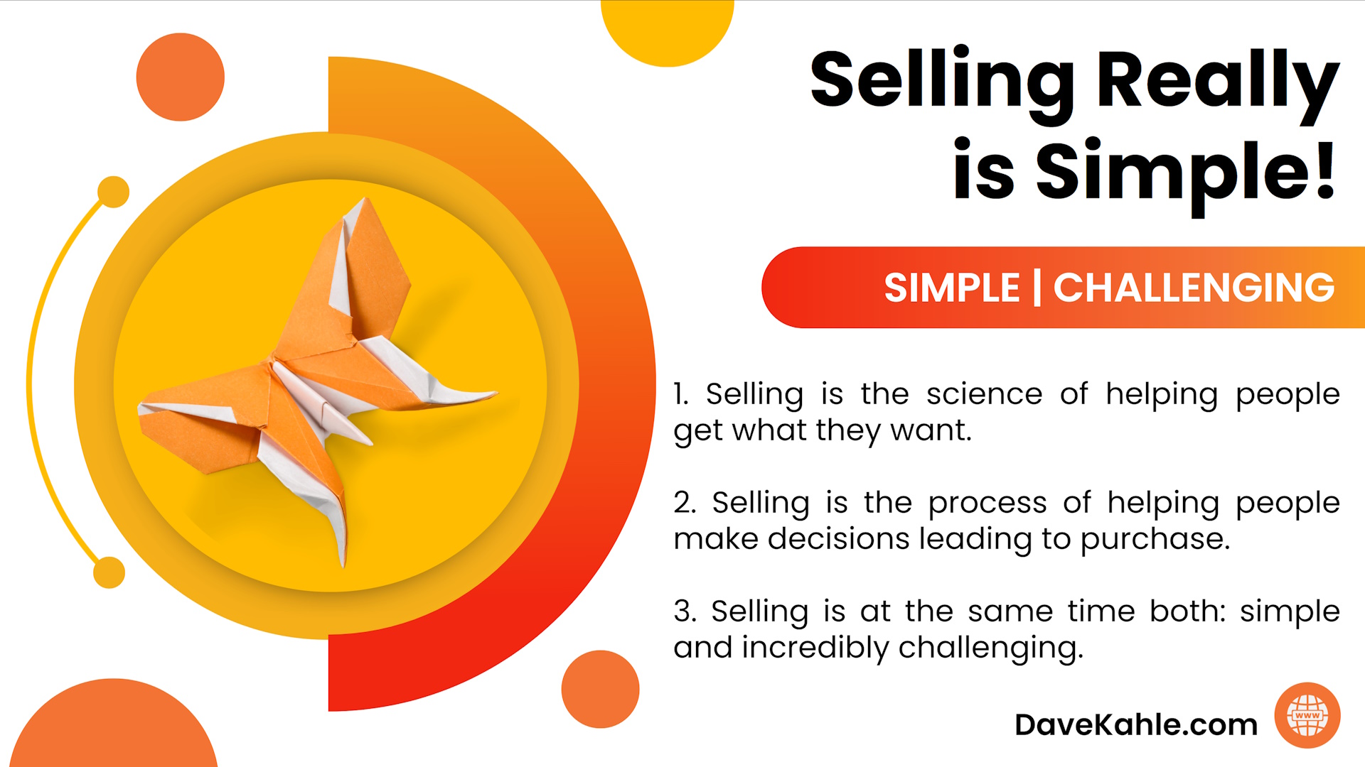 Simple Selling Dave Kahle Wisdom Selling Really is Simple! Leadership-Sales Force