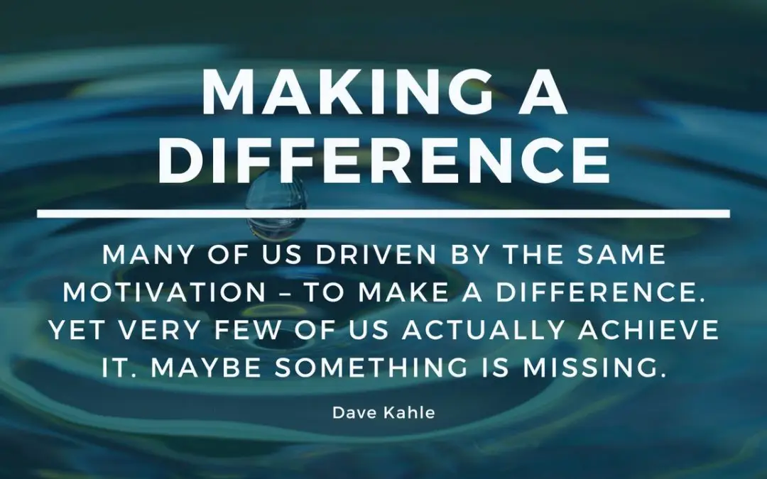 Making a Difference