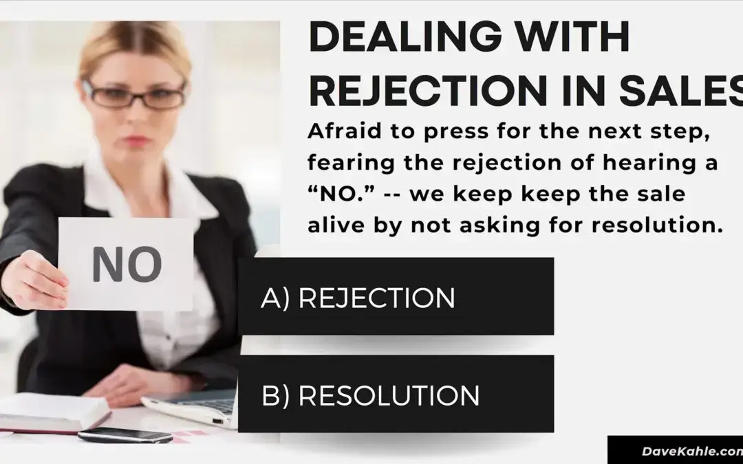 Dealing with REJECTION in Sales
