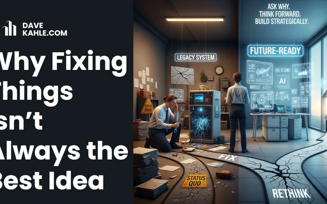 Why Fixing Things Isn’t Always the Best Idea